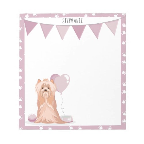 Bloc-note Cute Yorkshire Terrier Birthday